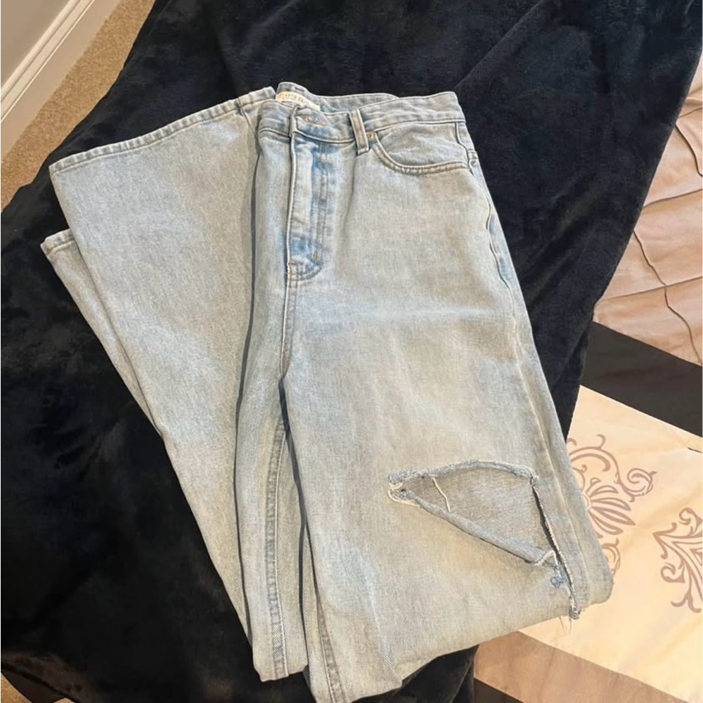 Light Blue Distressed Jeans